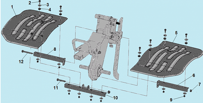 5 КРЫЛЬЯ КУЛЬТИВАТОР CHAMPION ВС7713