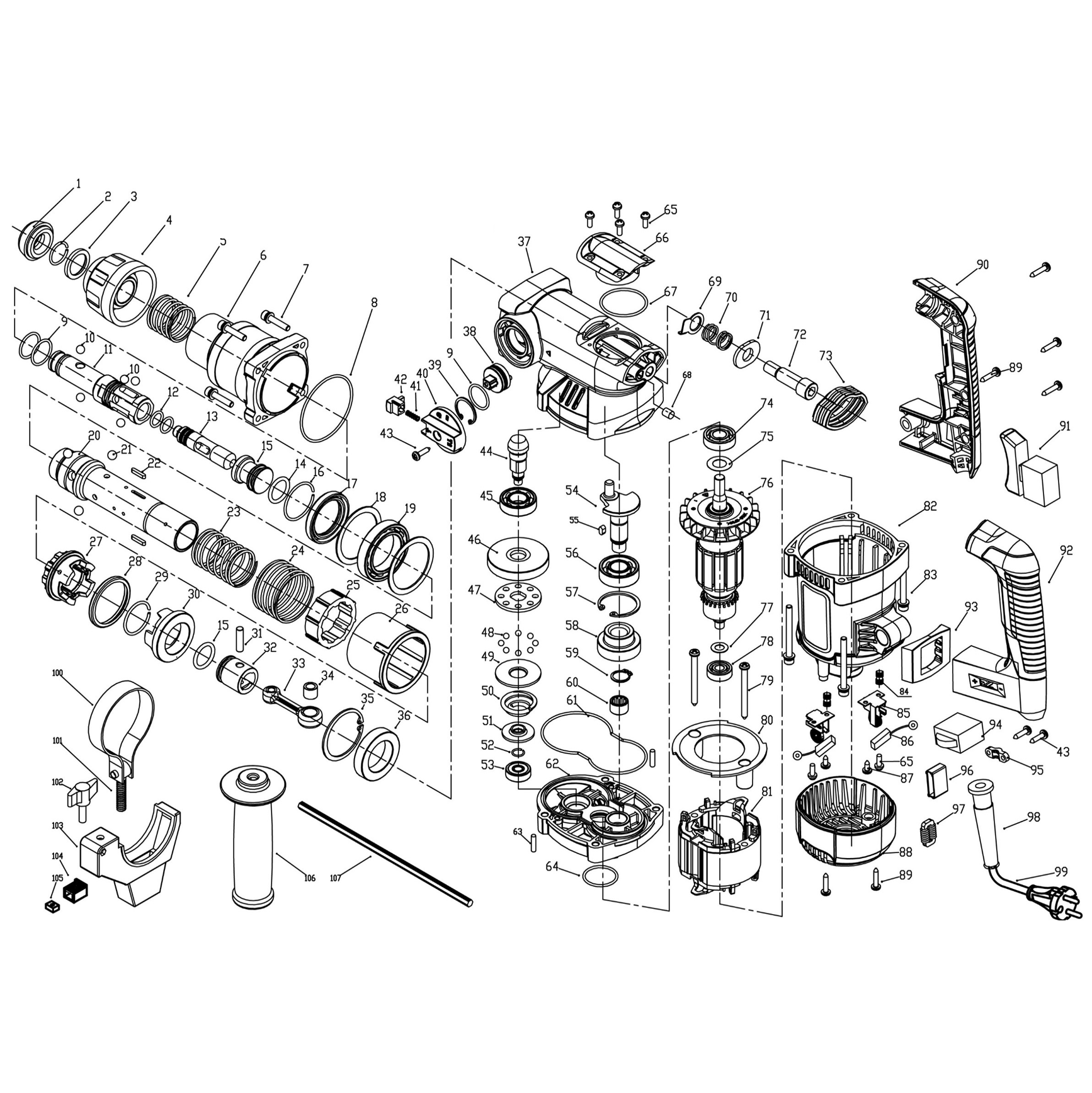 Перфоратор SDS-plus ПВ-32-1500 ЭВ