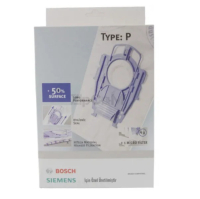 Мешки микроволокно Type P + фильтр 00468264 для пылесоса Bosch, Siemens